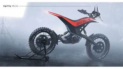 Sepeda listrik atas untuk jalur gunung